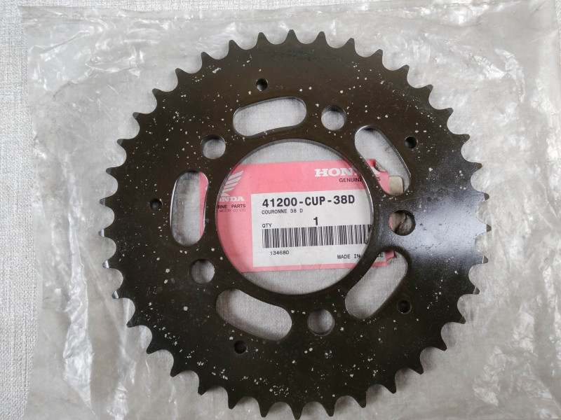 Couronne 38 dents Honda 41200-CUP-38D | Pièce neuve
