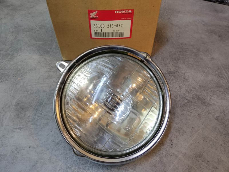 Optique avant complet CL125 CA175 CB100 CB125S CT125... HONDA 33100-243-672