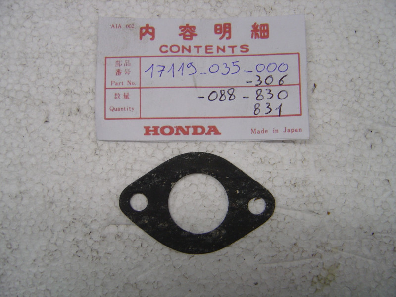 Joint papier pipe d'admission Honda CF70 Chaly SS50Z ATC70