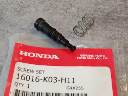 Vis ralenti + ressort + joint HONDA 16016-K03-H11