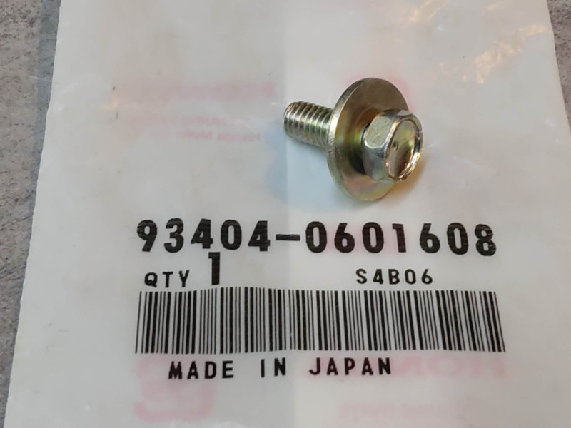 Vis + rondelle 6x16 mm HONDA 93404-0601608