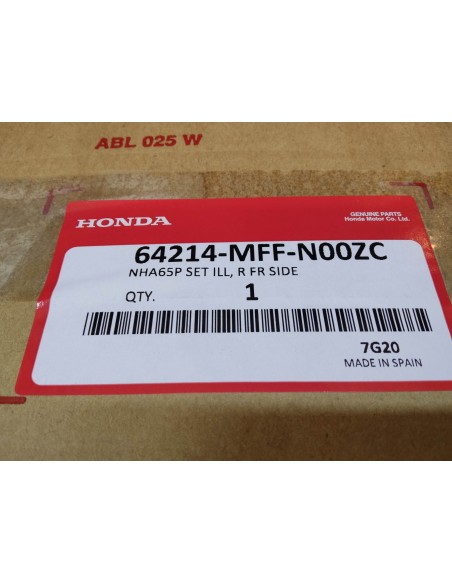 Flanc de carénage avant droit XL700 V/VA TRANSALP HONDA 64214-MFF-N00ZC