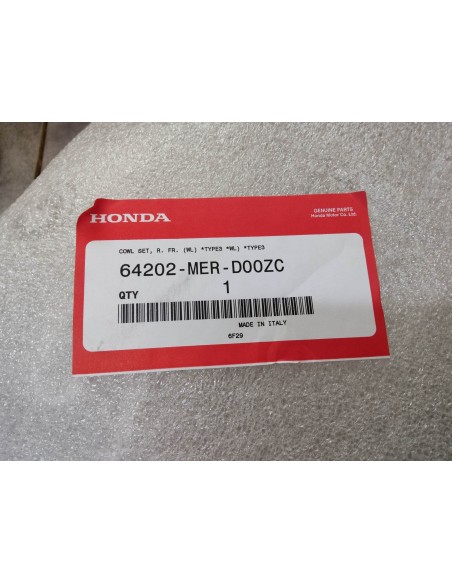 Auvent avant droit bleu CBF600 S/SA 04/05 HONDA 64202-MER-D00ZC