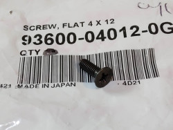 Visserie tete fraisee noire 4×12 HONDA 93600-040120G