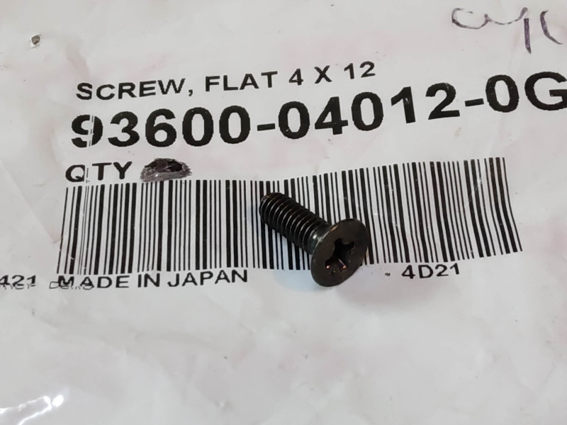 Visserie tete fraisee noire 4×12 HONDA 93600-040120G