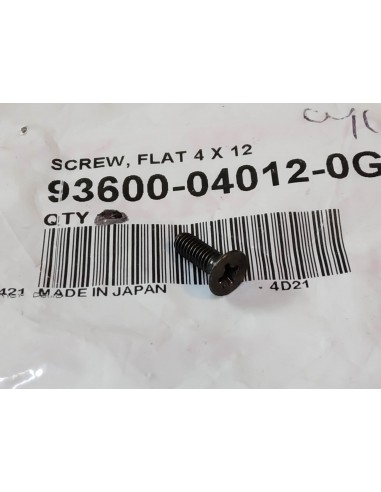 Visserie tete fraisee noire 4×12 HONDA 93600-040120G