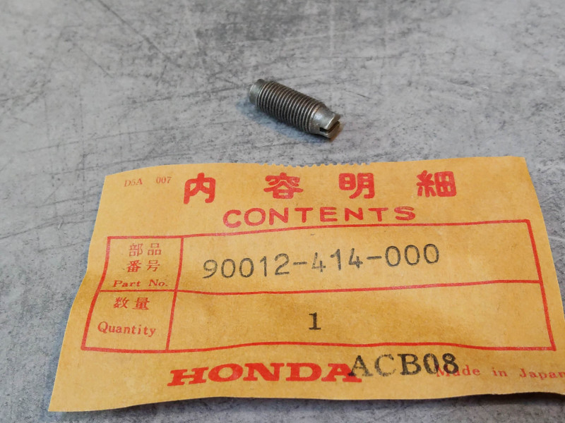 Vis de reglage de basculeur CX650ED VF750F 83 CB250 HONDA 90012-414-000