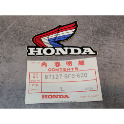 Décor autocollant sur flasque cote gauche de MTX50A HONDA 87127-GF9-620