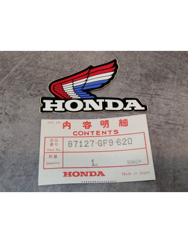 Décor autocollant sur flasque cote gauche de MTX50A HONDA 87127-GF9-620