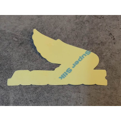 Décor autocollant sur flasque cote gauche de MTX50A HONDA 87127-GF9-620