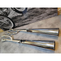 Paire de silencieux adaptables SITO CB750 FOUR KZ HONDA 18300-CB750FOURKZA