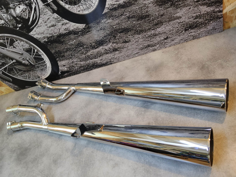 Paire de silencieux adaptables SITO CB750 FOUR KZ HONDA 18300-CB750FOURKZA