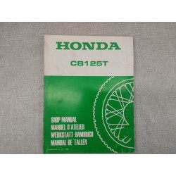 Manuel Atelier Honda CB125 T 1982 - Réf. 6239901Z