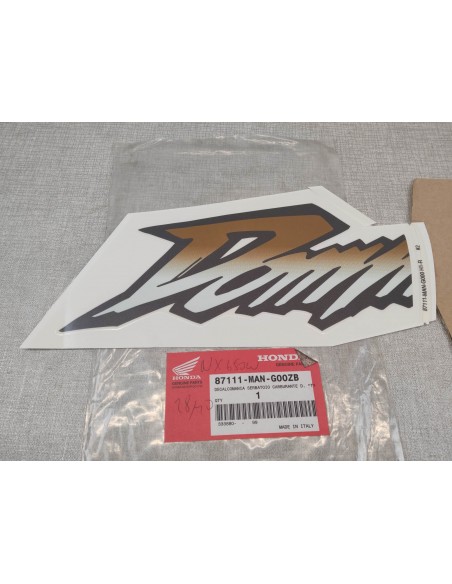 Sticker de réservoir coté droit type 2 NX500 98 NX650 98 HONDA 87111-MAN-G00ZB