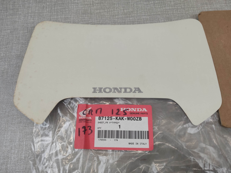 Sticker visière avant type 2 CRM125R 1997 HONDA 87125-KAK-W00ZB