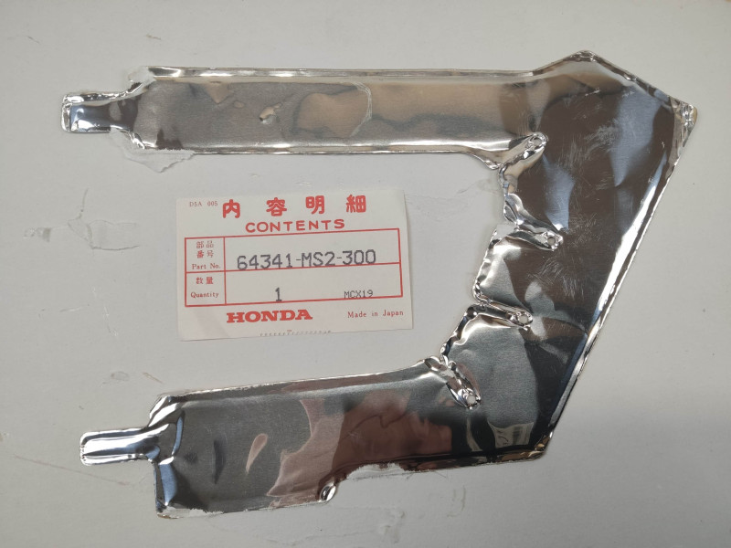 Plastique autocollant coque interieure inférieure droite HONDA 64341-MS2-300