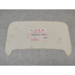 Sticker visière avant MTX125RW 84/85 type C HONDA 87125-GJ1-710ZC