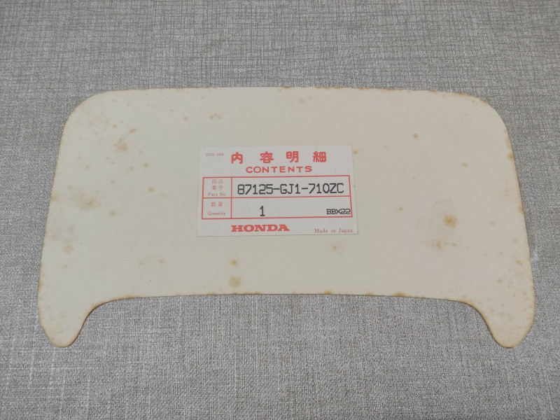 Sticker visière avant MTX125RW 84/85 type C HONDA 87125-GJ1-710ZC