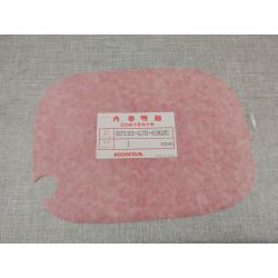 Décor autocollant cache latéral gauche MTX50W HONDA 87133-GJ0-630ZC