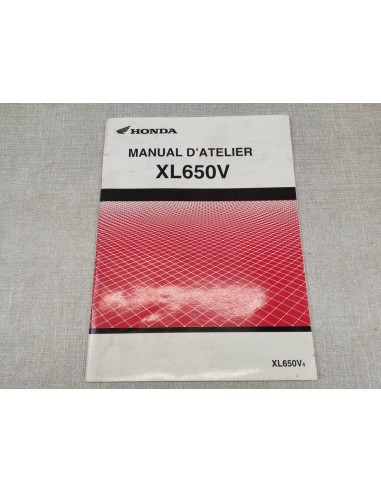 ADDITIF MANUEL d'atelier TRANSALP XL650V4 2004 ORIGINE HONDA 63-MCB-00Z
