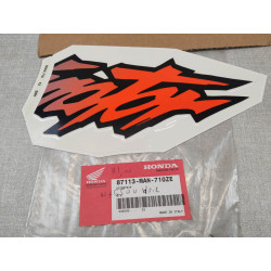 Décor autocollant latéral droit type 2 NX650 DOMINATOR 96 HONDA 87113-MAN-710ZE
