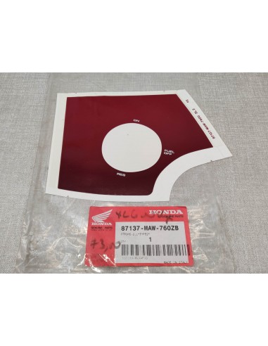 Sticker auvent latéral gauche type 2 XL600V TRANSALP 1997 HONDA 87137-MAW-760ZB