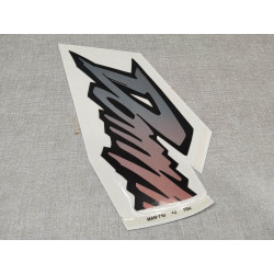 Sticker reservoir coté droit type 2 NX650 DOMINATOR 96/97 HONDA 87111-MAN-710ZE