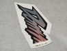 Sticker reservoir coté droit type 2 NX650 DOMINATOR 96/97 HONDA 87111-MAN-710ZE