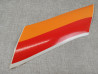 Sticker cache latéral droit rayures orange et jaune MBX80 HONDA 83641-GE3-860
