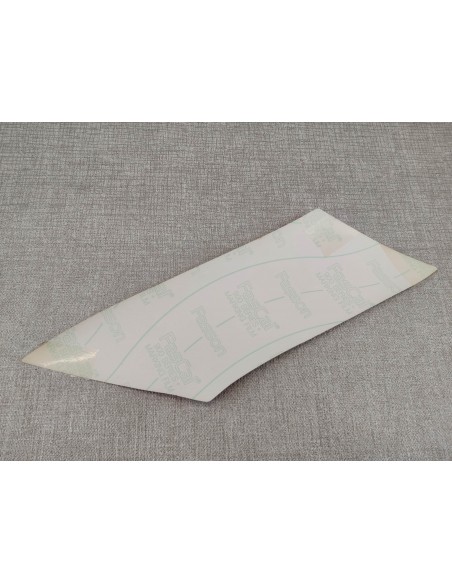 Sticker cache latéral droit rayures orange et jaune MBX80 HONDA 83641-GE3-860