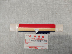 Sticker rayure or et rouge NS400R 85 HONDA 87124-KM9-710ZA