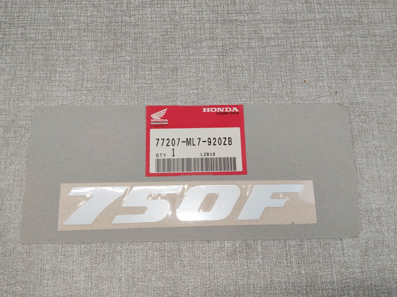 Sticker Auvent Arrière Gauche Honda VFR750F 88/89 - 77207-ML7-920ZB