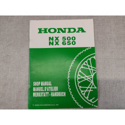Additif Manuel Atelier Honda NX500 NX650 Dominator 1997