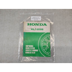 Manuel Atelier Honda XL 125S 1978 - Référence 66-437-00