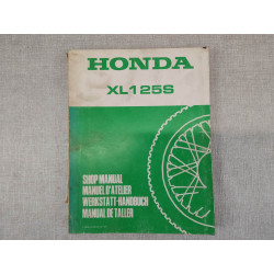 Manuel Atelier Honda XL 125S 1978 - Référence 66-437-00
