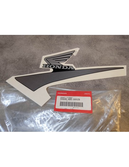 Sticker rayure coté gauche (type 2) NSR 125R 2001 HONDA 83648-KBS-D00ZB