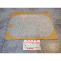 Sticker cache latéral MTX 125 RW 1983-84 HONDA 87133-KE1-300ZB