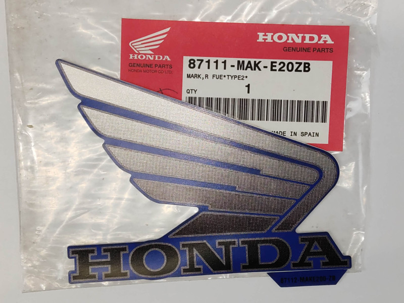 Sticker réservoir droit Honda FX650 Vigor 99/00 - Réf. 87111-MAK-E20ZB