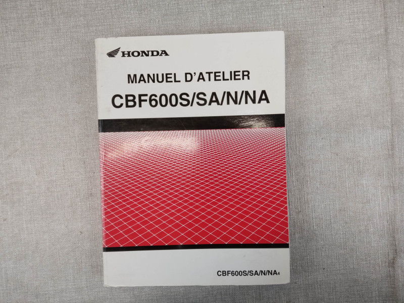 Manuel Atelier Honda CBF600 S N 2004 - 63-MER-00 En Français