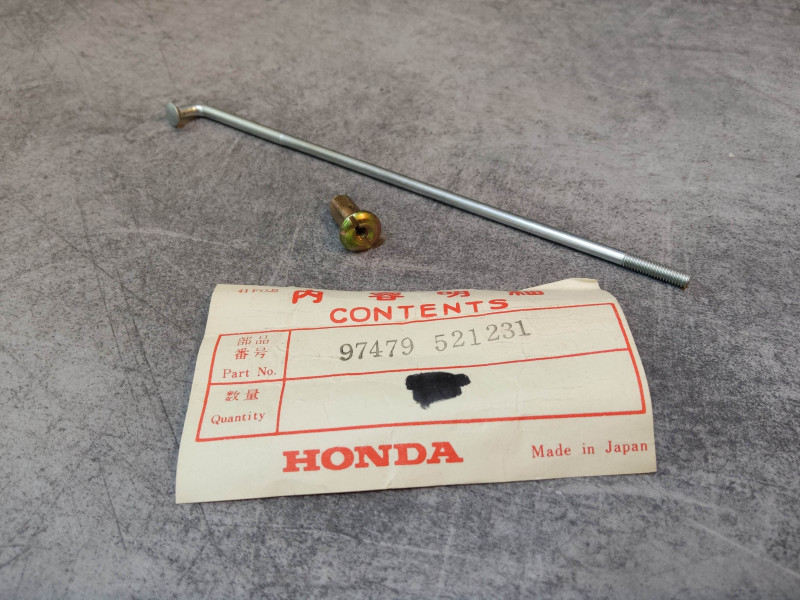 Rayon roue arrière B9X + écrou CA175K0 CD125 /A CD175 K0/A HONDA 97479-521231