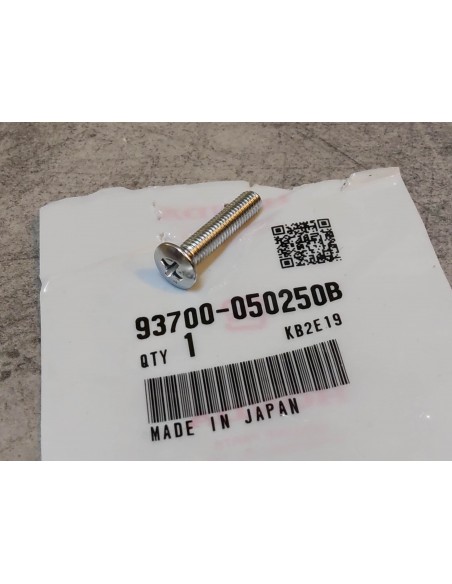 Vis cruciforme tète fraisée bombée M5x25 chromée HONDA 93700-050250B