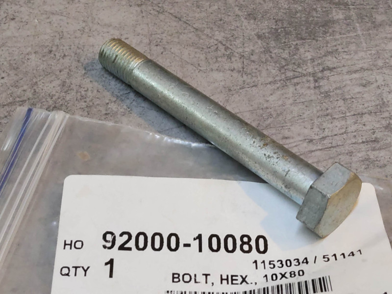 Vis à tête hexagonale 10x80 mm HONDA 92000-10080