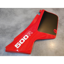 Cache latéral gauche noir/rouge (R-110) pour XL500RC HONDA 836A0-MC4-600ZA
