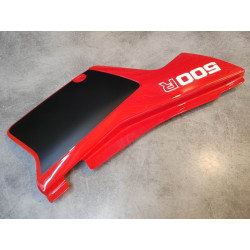 Cache latéral gauche noir/rouge (R-110) pour XL500RC HONDA 836A0-MC4-600ZA