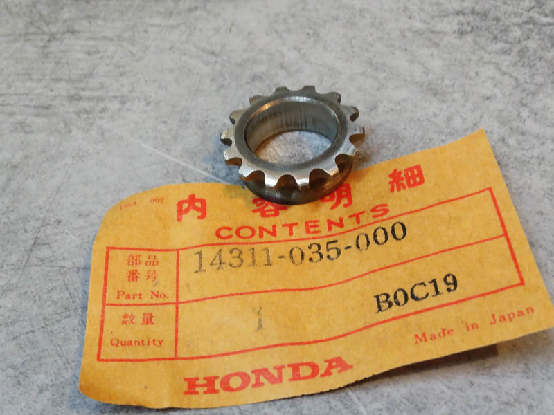 Pignon de distribution (14 dts) Z50 ST50/70 CF70 C50/70 HONDA 14311-035-000