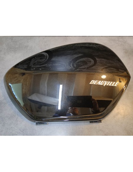 Couvercle sacoche gauche noire (NHA65P) NT700 V/VA 2006-10 HONDA 91330-MEW-920ZF