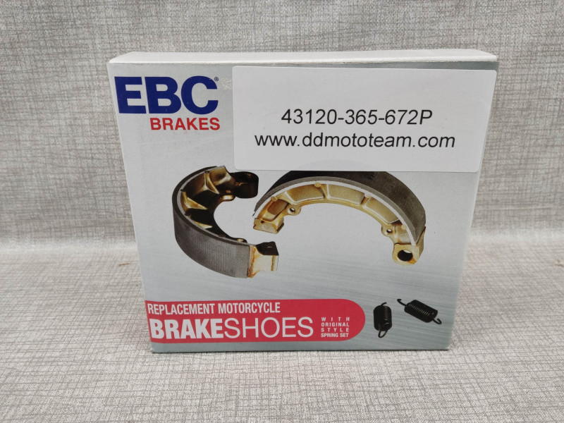 Jeu de machoires frein AR CG125 CB125 J S3 adaptable HONDA 43120-365-672P EBC304