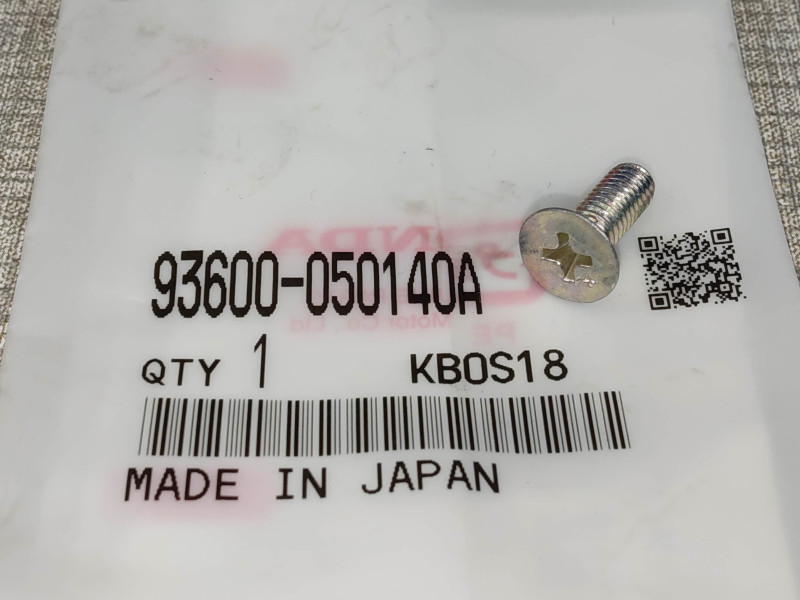 Vis Fraisée Cruciforme 5x14 mm Honda 93600-050140A