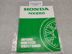 Manuel d'atelier NX250 2L Edition 1990 HONDA 67KW300X