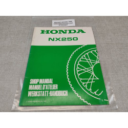 Manuel d'atelier NX250 L Edition 1989 HONDA 67KW300Y